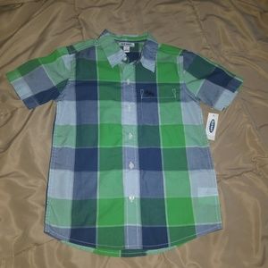 NWT Boys Old Navy button down shirt size S
